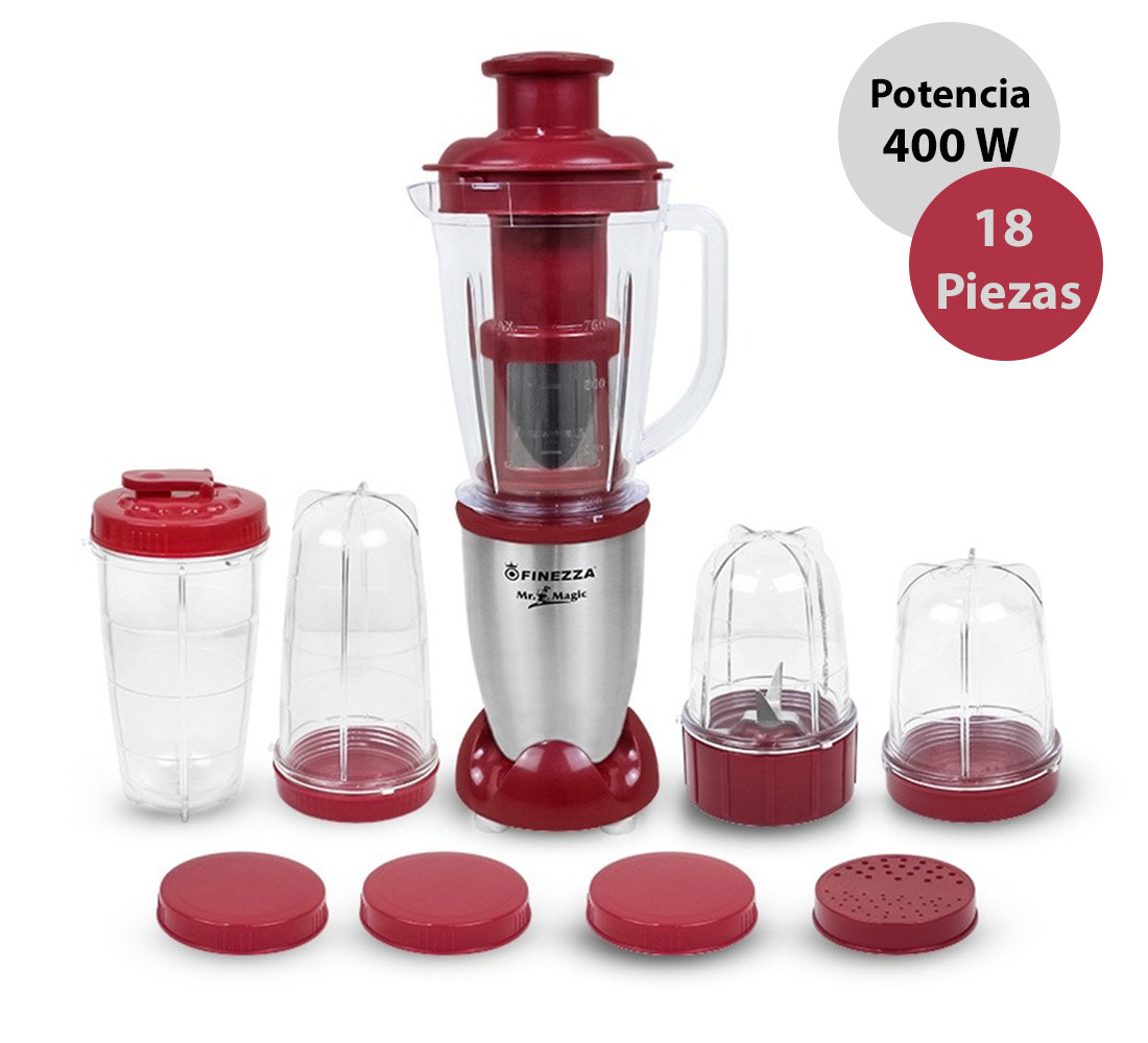 Licuadora Personal Multiusos Mr Magic 18 Piezas
