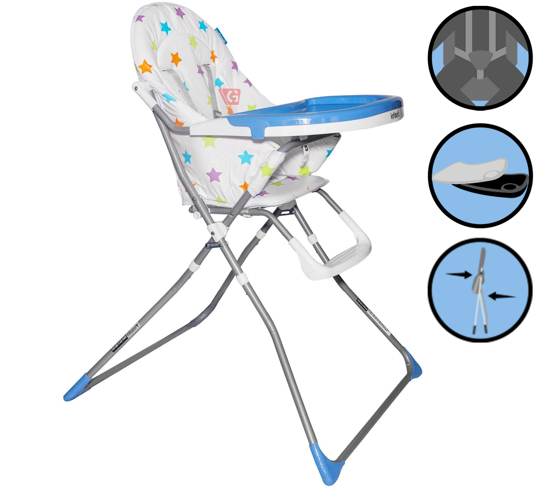 Silla de Comer Plegable CANDY Blue