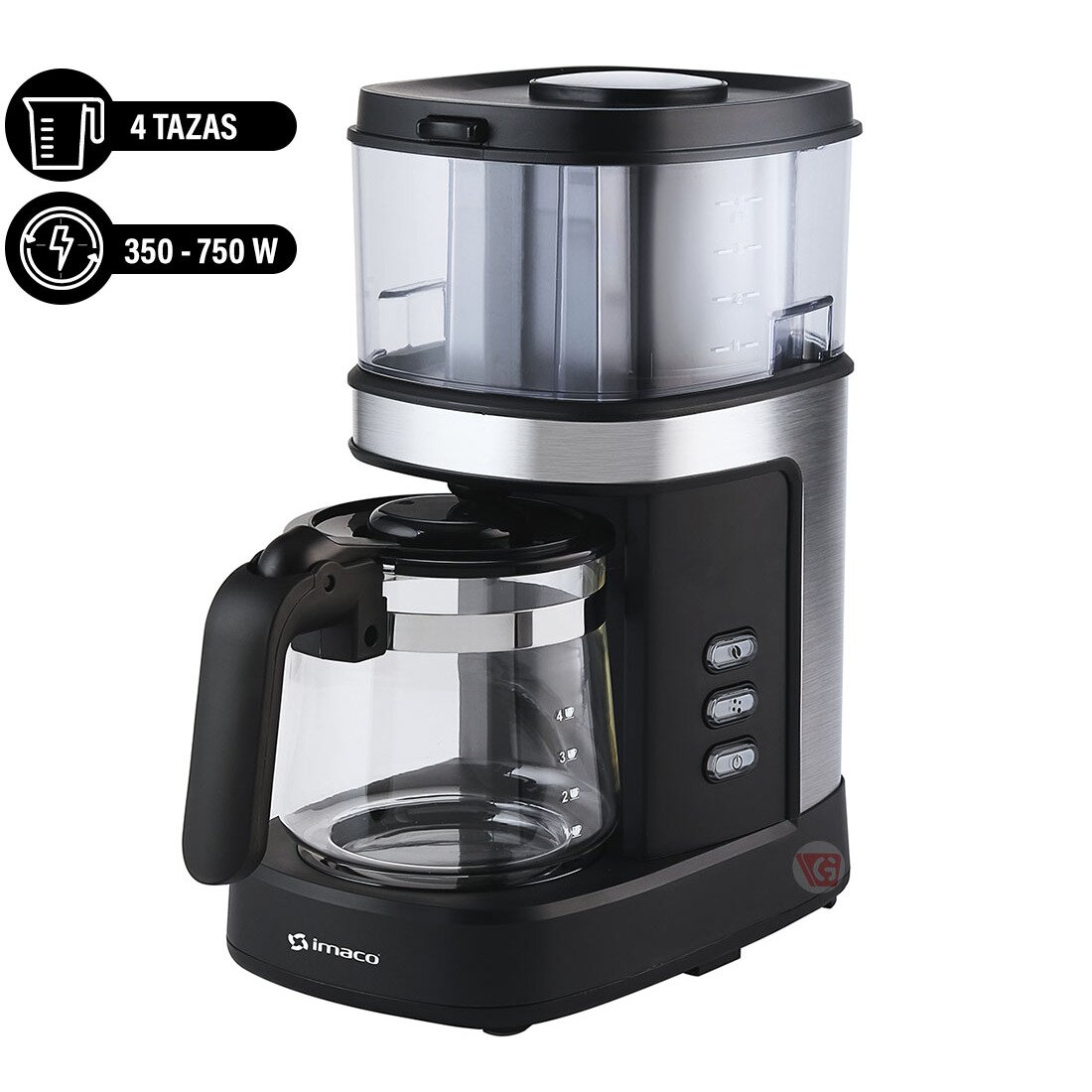 Cafetera Con Moledor de Café ICMG4070 750W