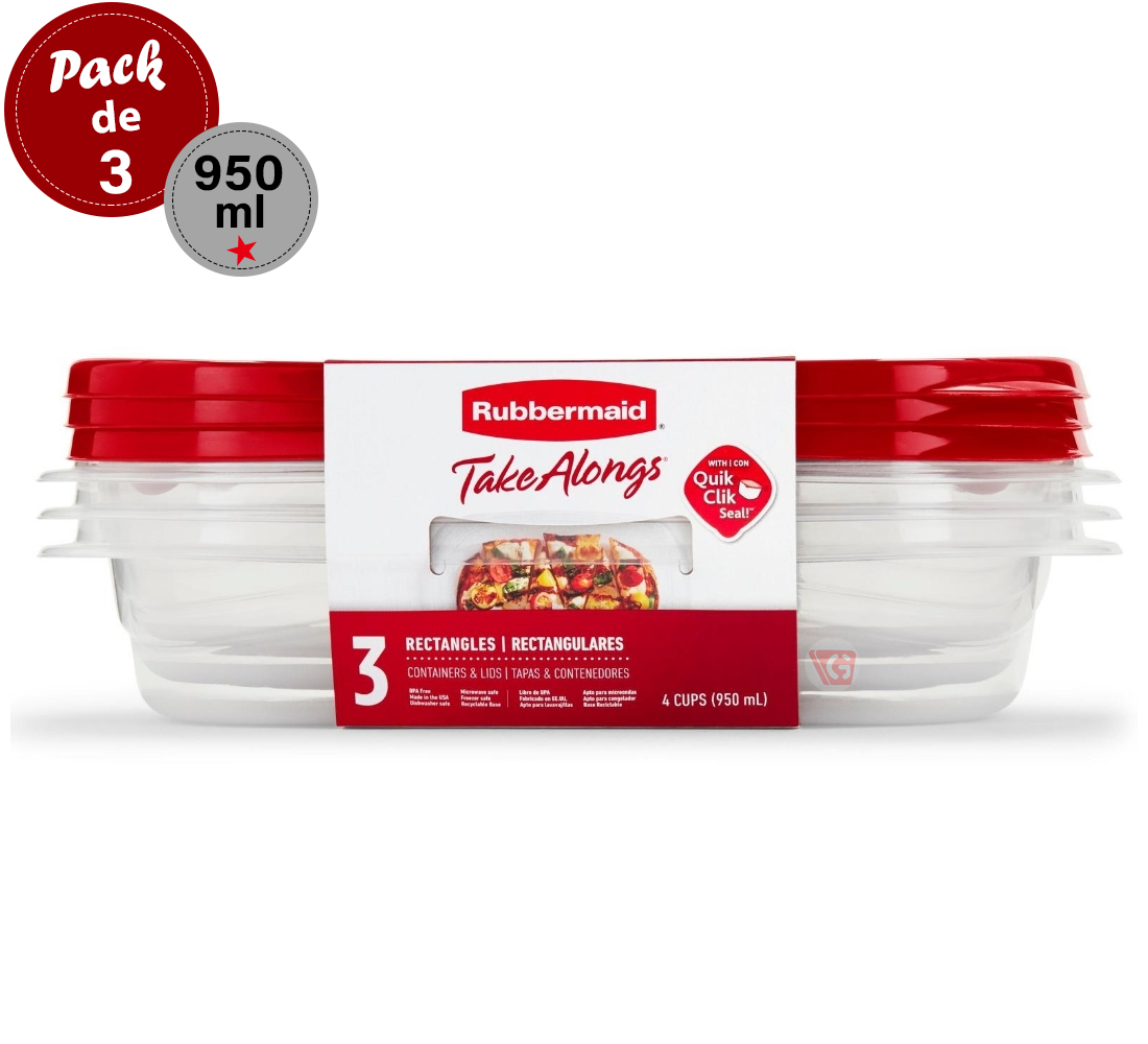 Set 3 Envases TakeAlongs 950ml