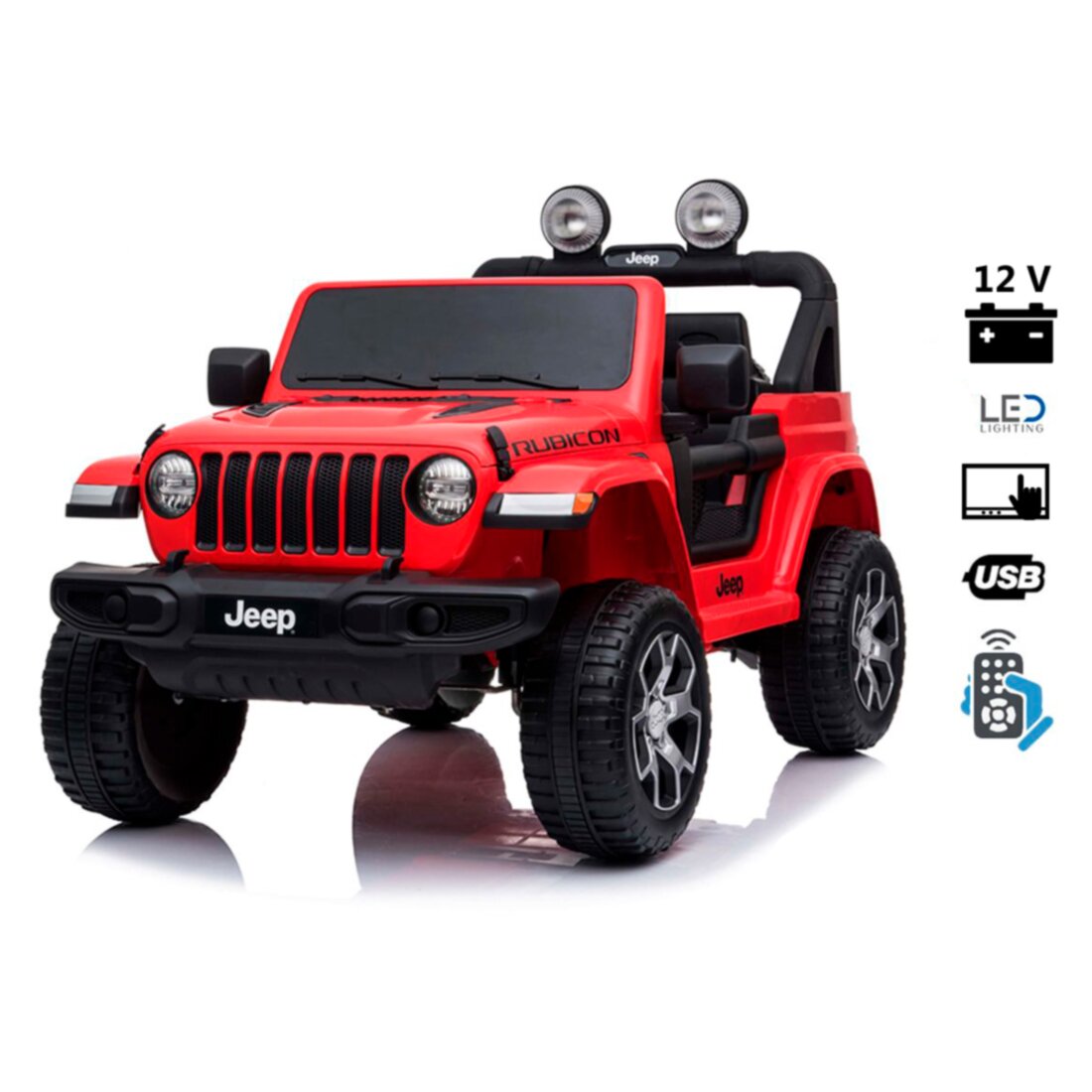 Jeep Wrangler Rubicon 12V Pantalla Video USB