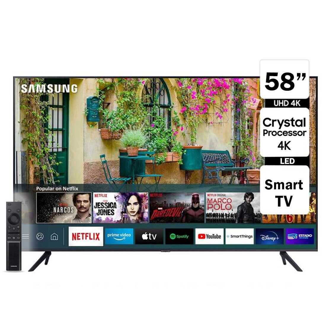 Televisor Smart TV 58" Crystal UHD 4K 58AU7000