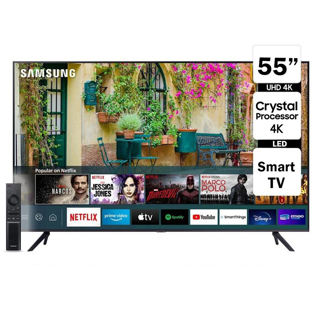 Televisor Smart TV 55" Crystal UHD 4K 55AU7000
