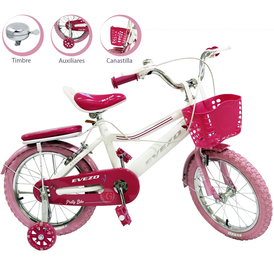 Bicicleta Infantil 903-16 Pink