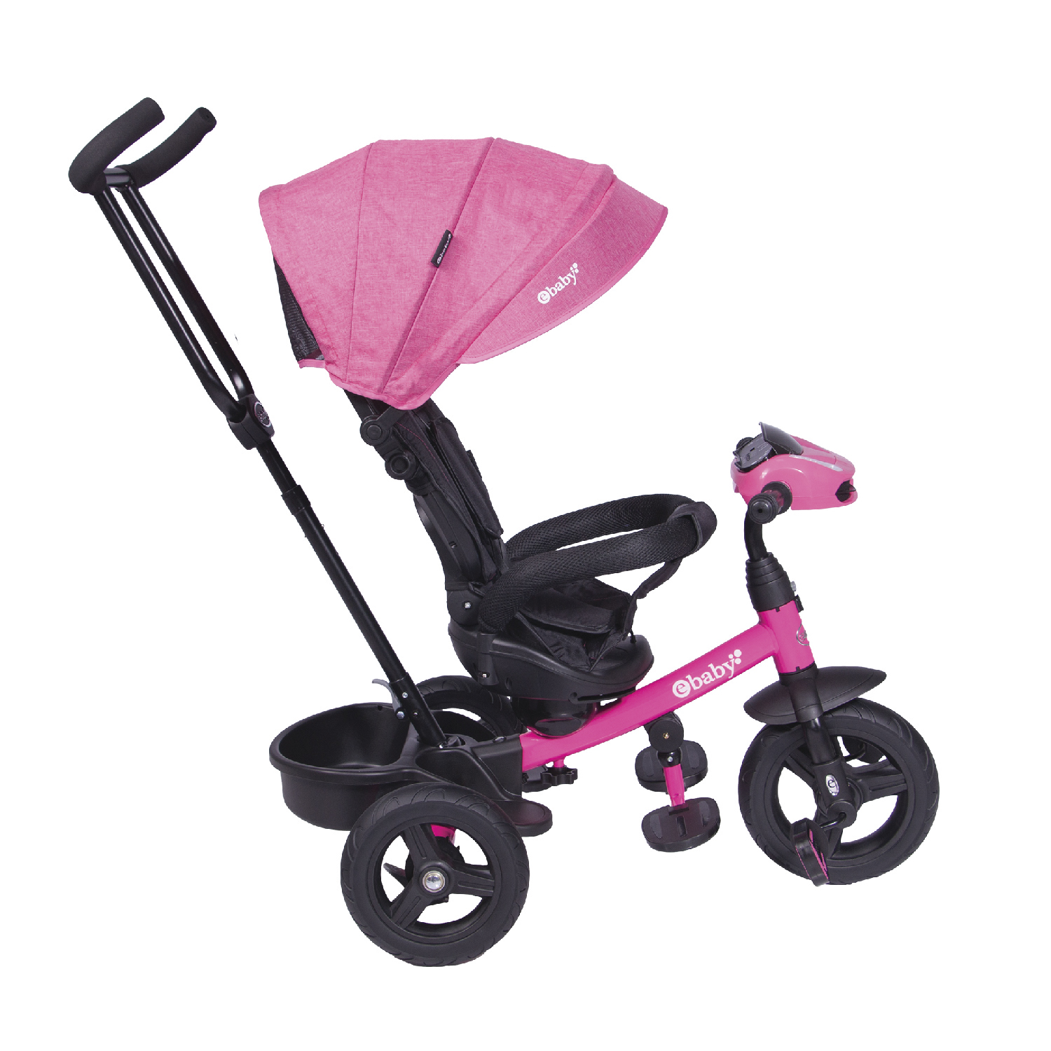 Triciclo Guiador Ebaby "ESPIN" PINK