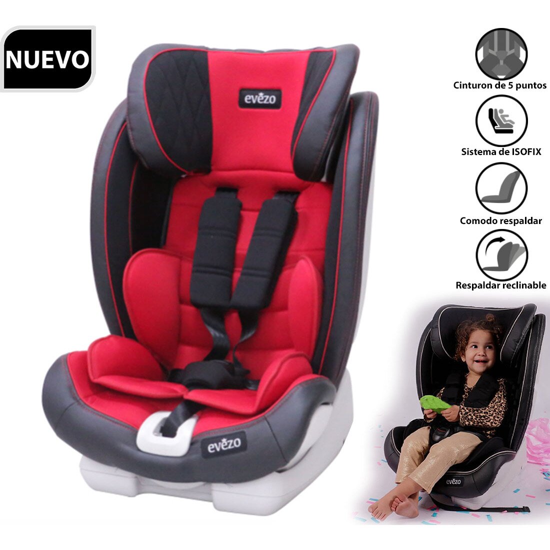 Silla De Auto SEFOR 571 Con Sistema Isofix