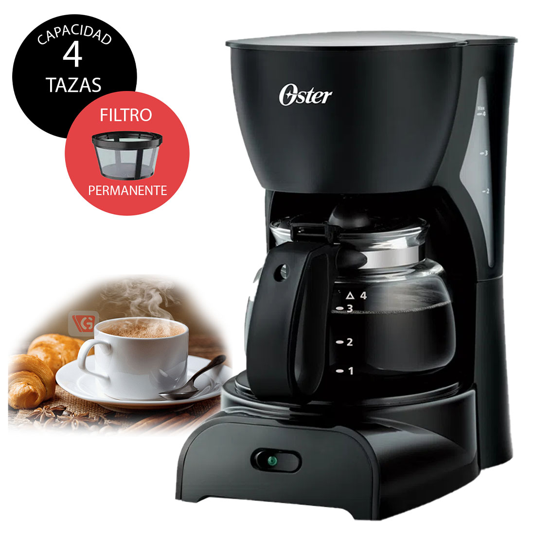 Cafetera BVSTDCDR5B De 4 Tazas