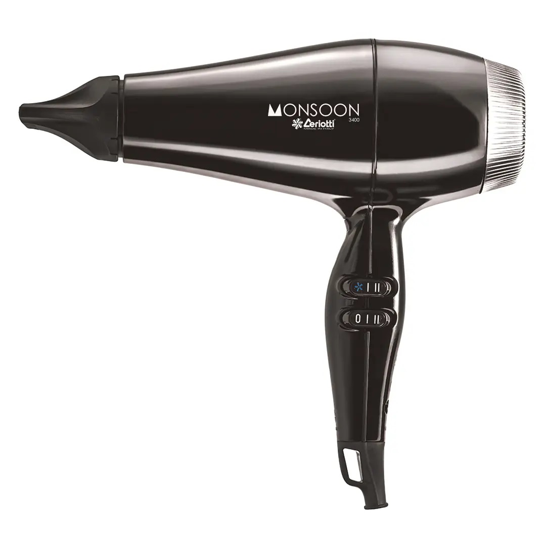 Secador De Cabello Profesional MONSOON 3400 - Negro