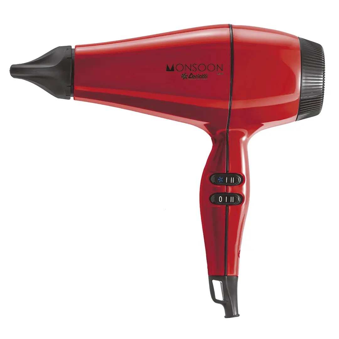 Secador De Cabello Profesional MONSOON 3400 - Rojo