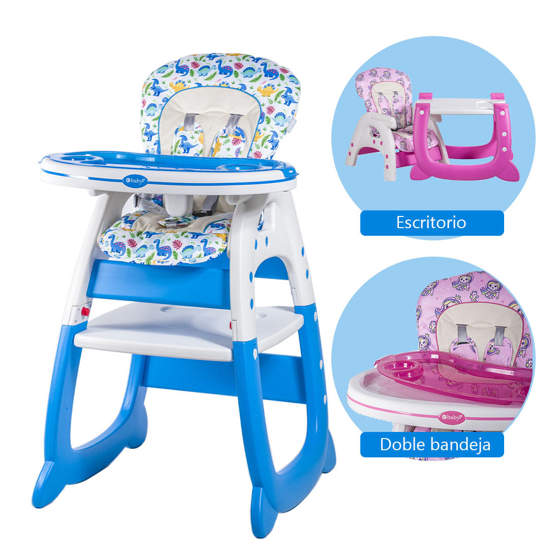 Silla De Comer Escritorio Dinosaurios MERLY 625-3  