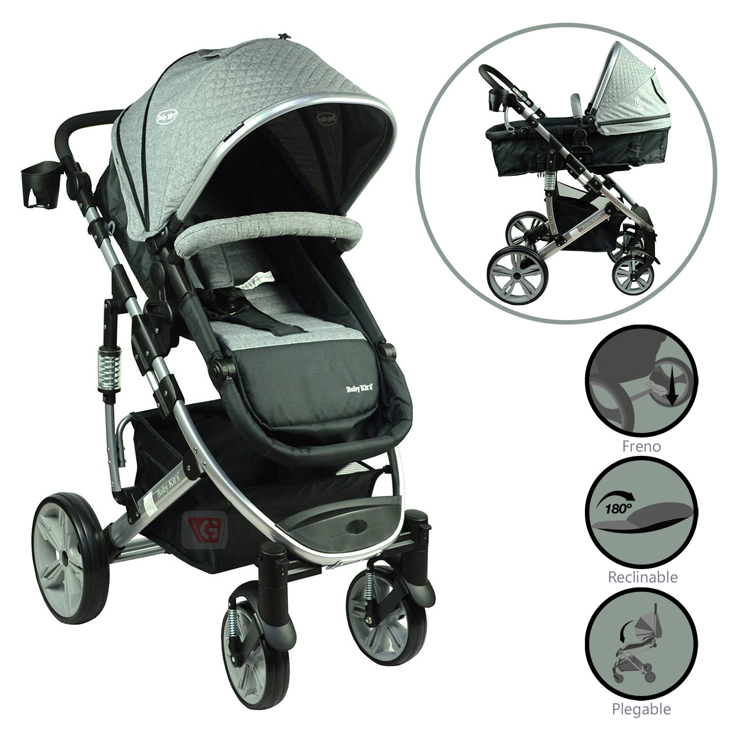 Coche Deportivo Moises SPRING Gray