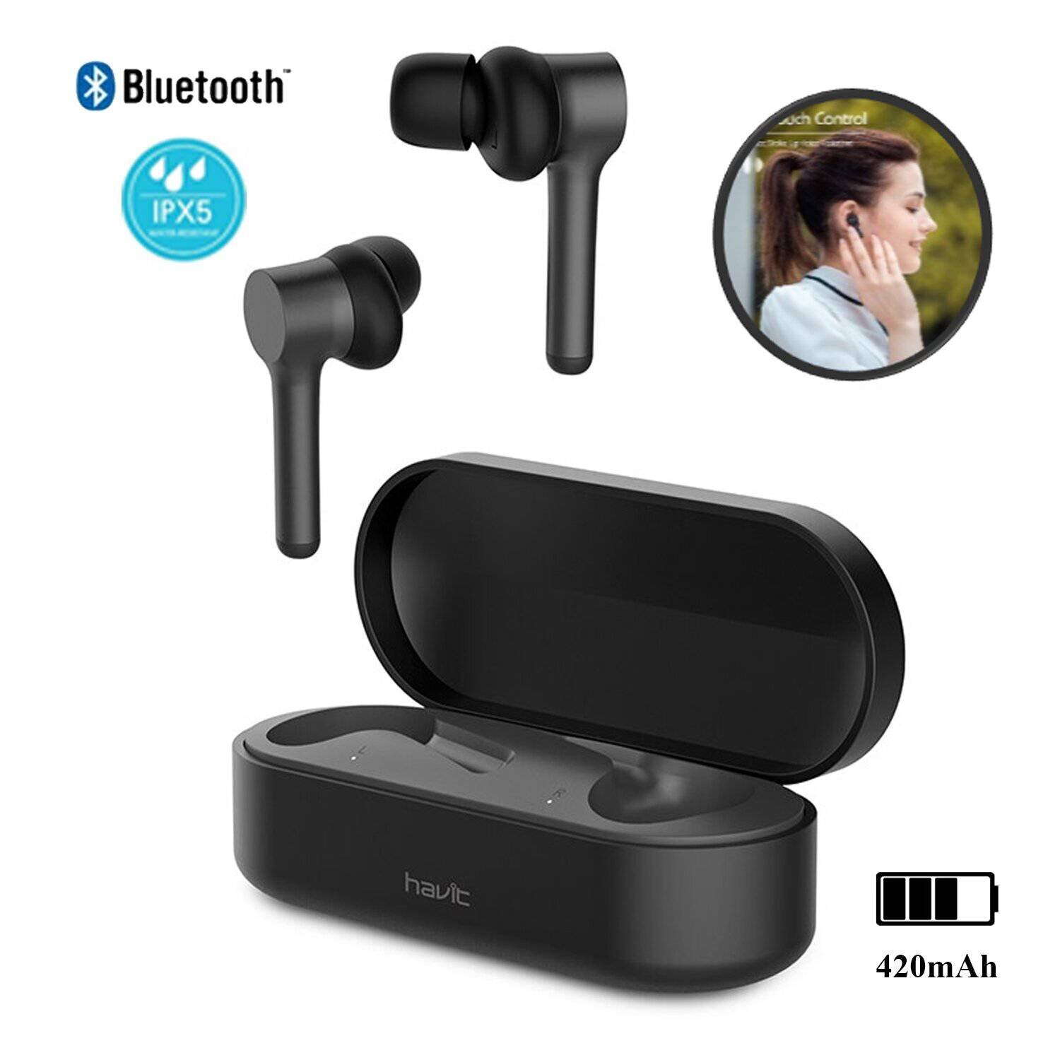 Auriculares Bluetooth Earbuds IPX5 I92