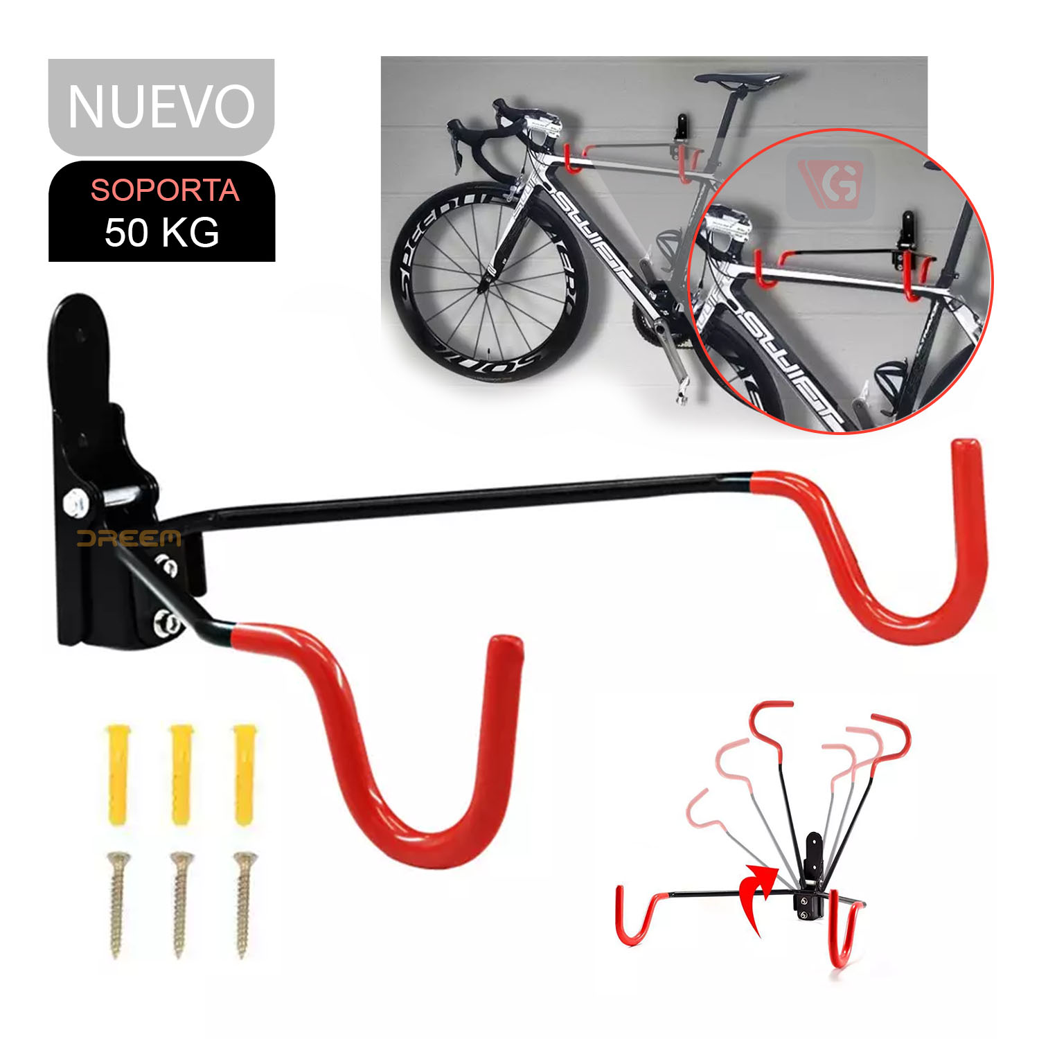 Rack de Pared para Bicicletas