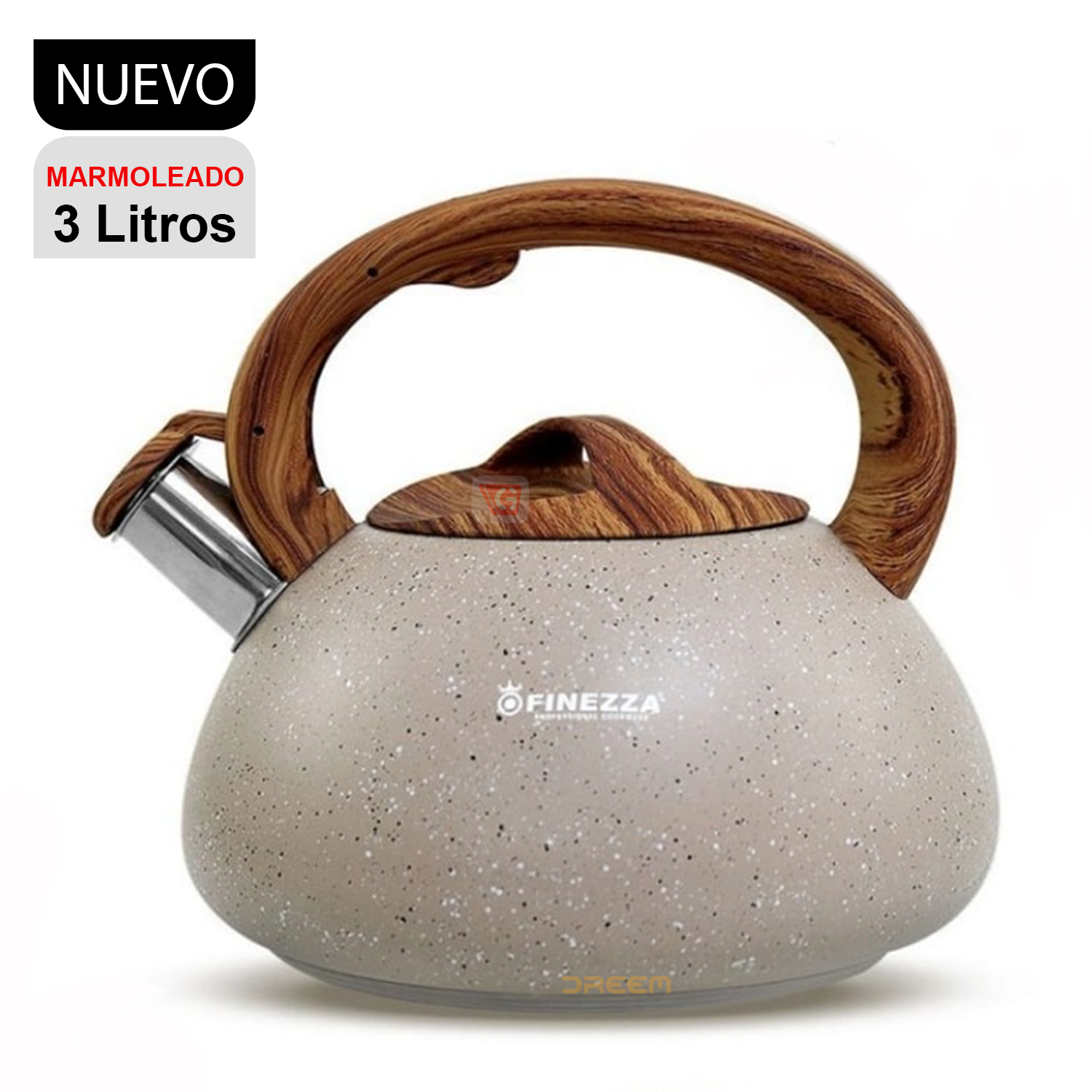 Tetera de Acero Inox Marmoleado de 3Lt