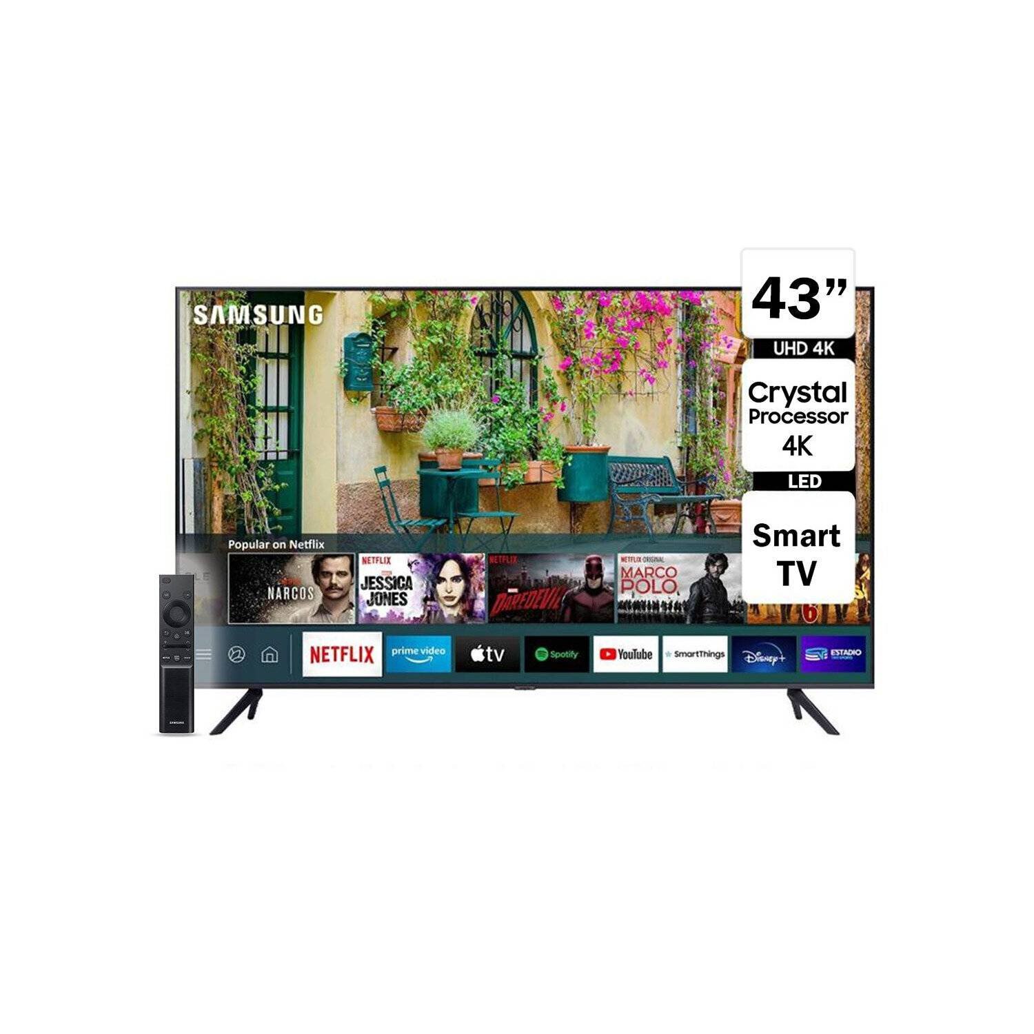 Televisor LED 43” Smart TV 4K UHD 43AU7090