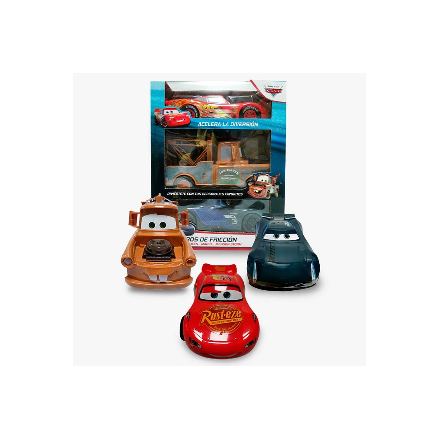 Coches A Friccion Mcqueen Mater Y Jackson Storm Cars