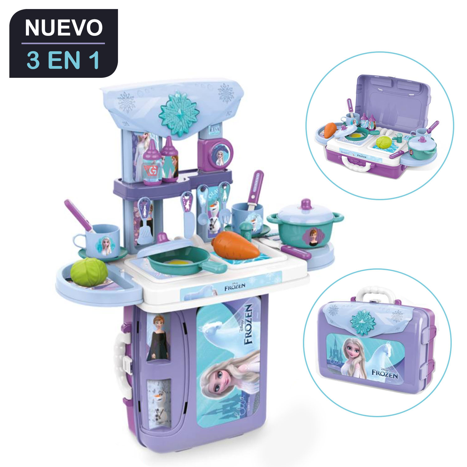 Set de Cocina 3 en 1 Frozen II