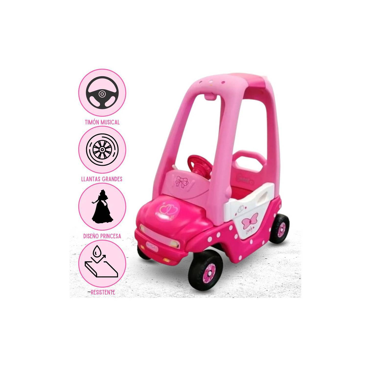 Carro GOGO CAR «PRINCESS» PINK