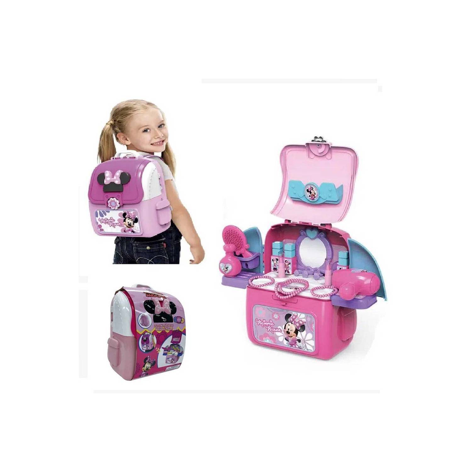 Set de belleza y mochila Minnie Mouse