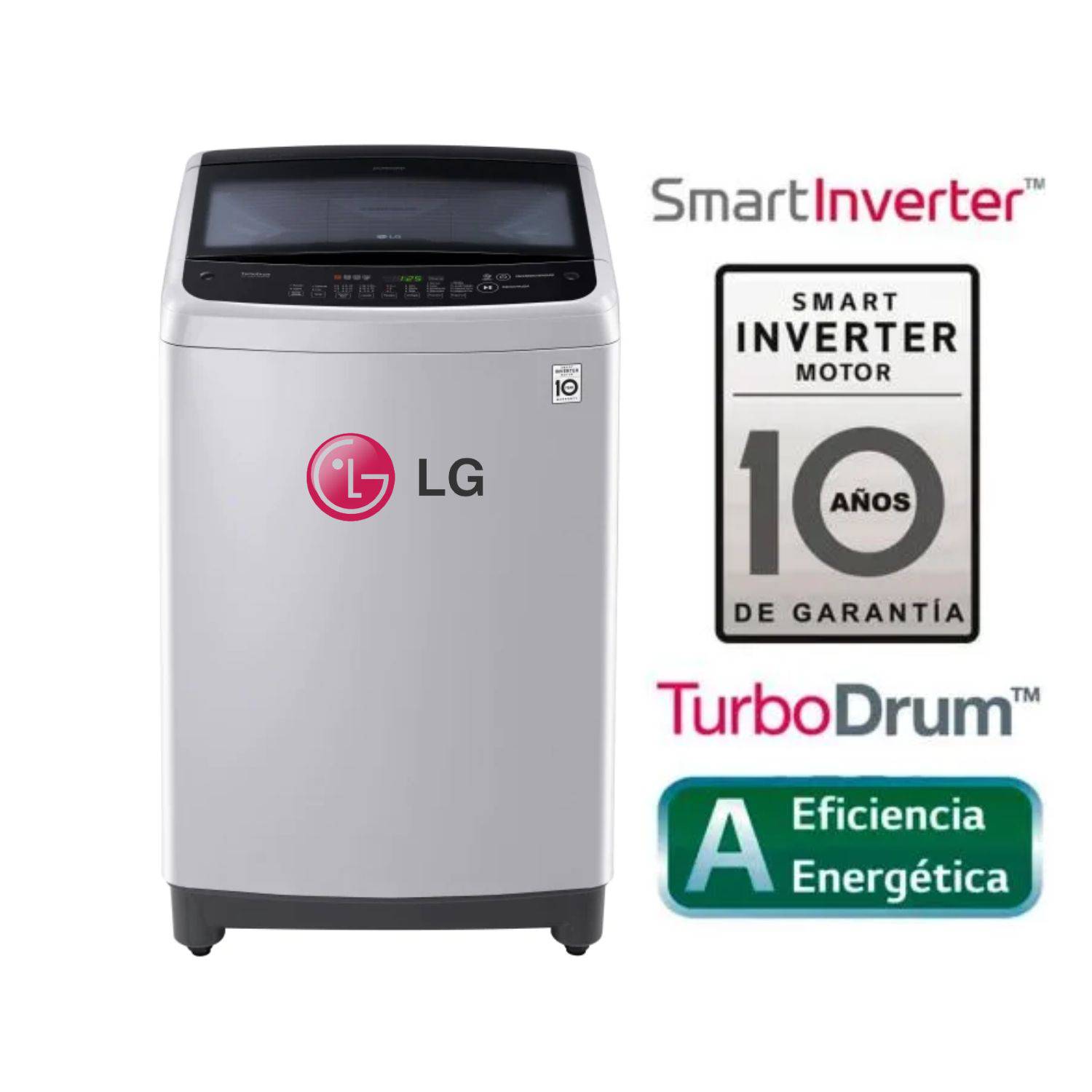 	 Lavadora TS1366NTP 13Kg Smart Motion Carga Superior Gris LG
