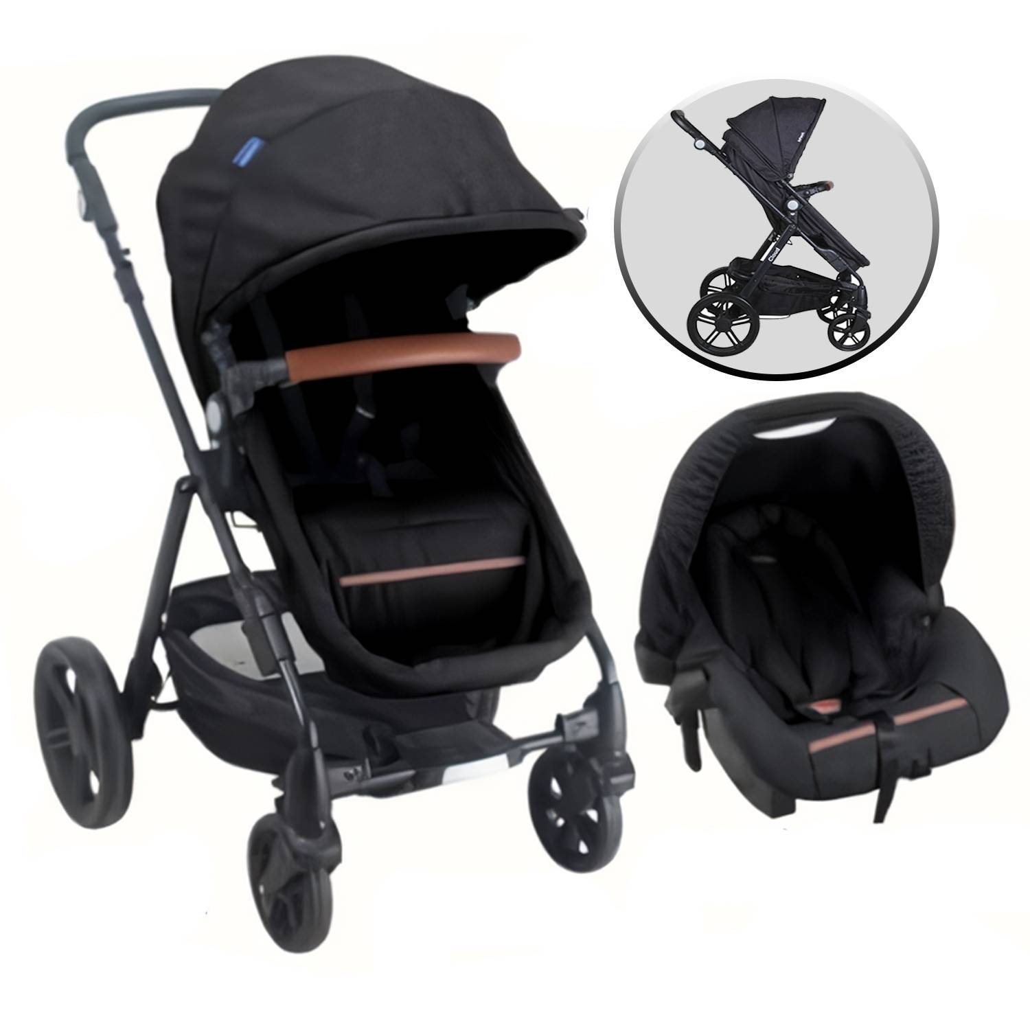 Coche Travel System Cloud Infanti P68 Negro