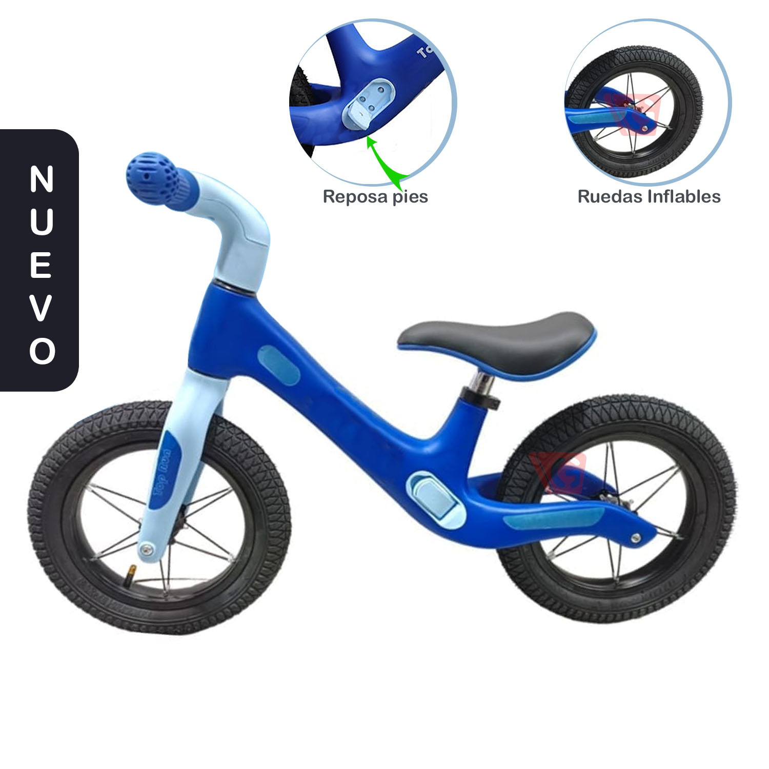 Bicicleta de Equilibrio Top Run Azul