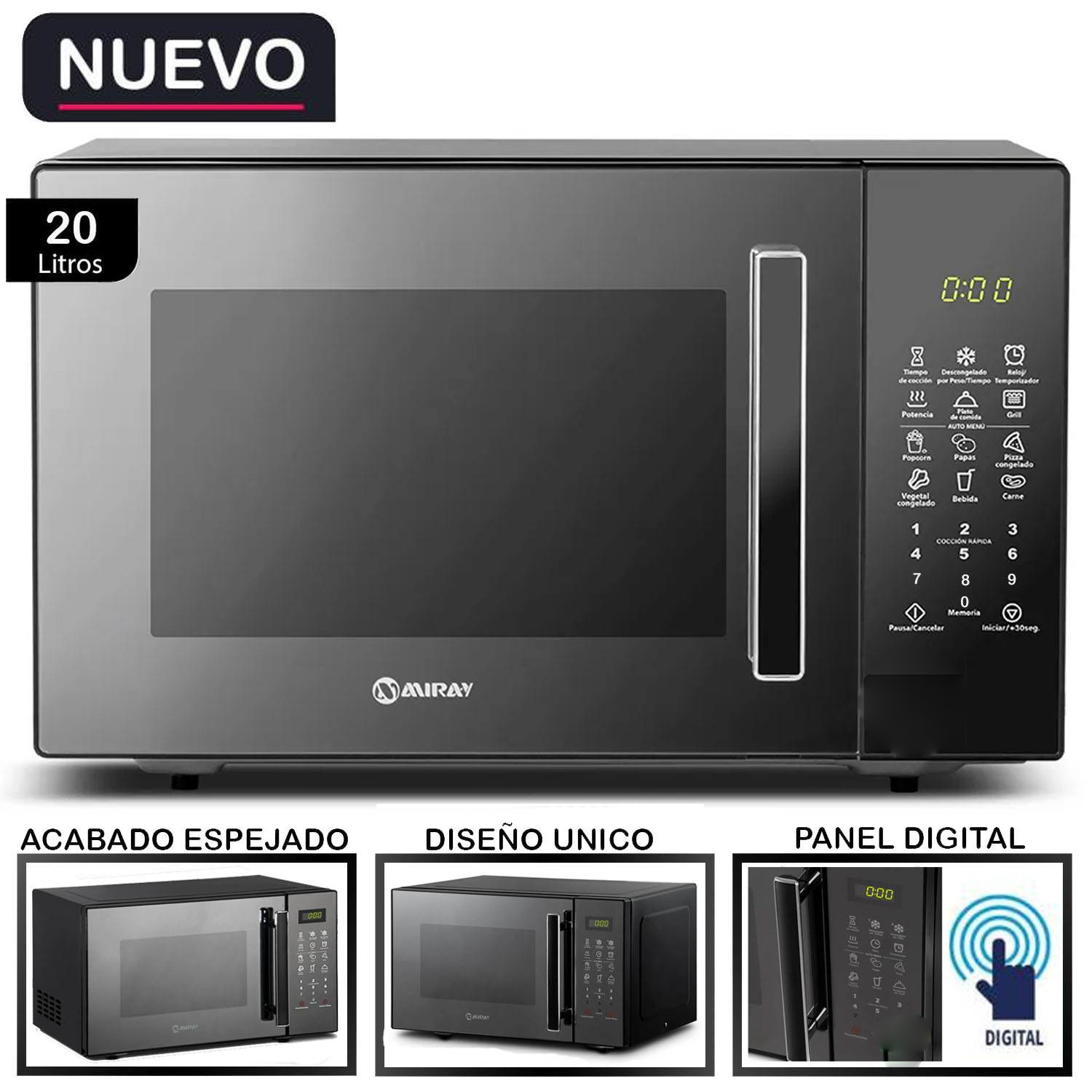 Horno Microondas Miray HMM-21N 20 L