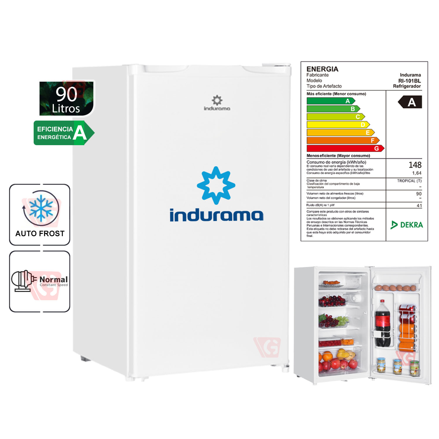 Frigobar 90L INDURAMA RI-101BL