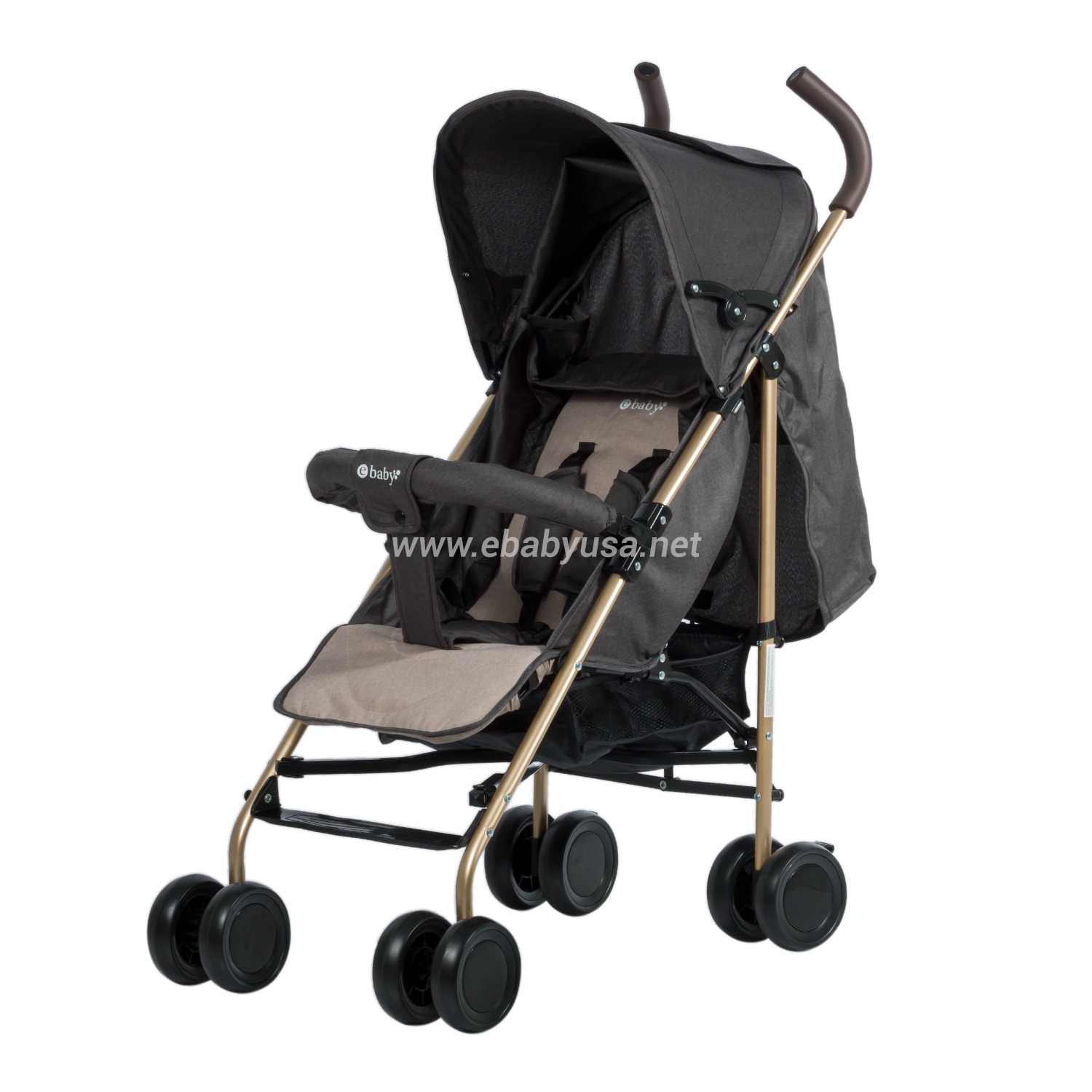 Coche bastón  reclinable travis 214-3  Negro
