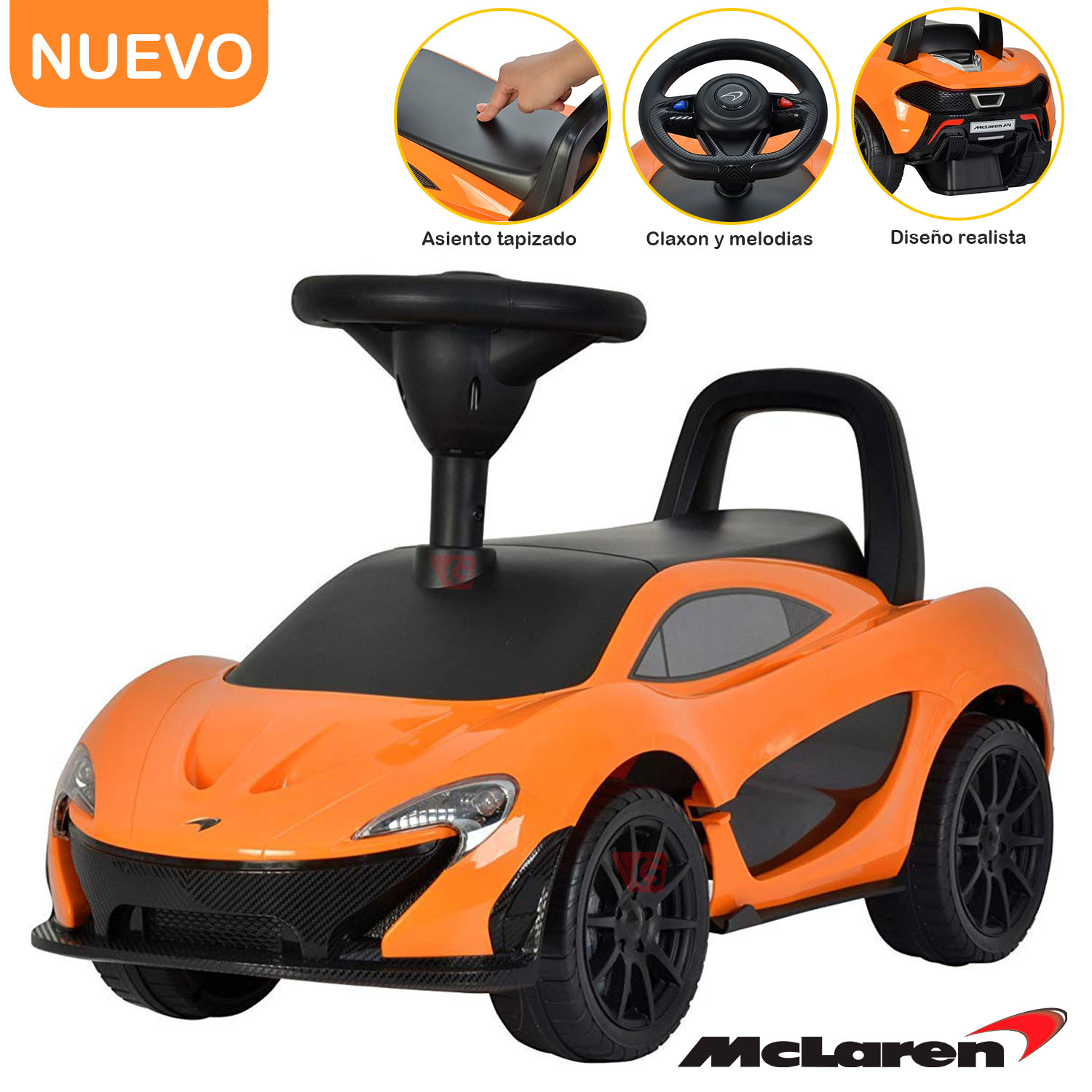 Correpasillos Mclaren Licenciado Naranja