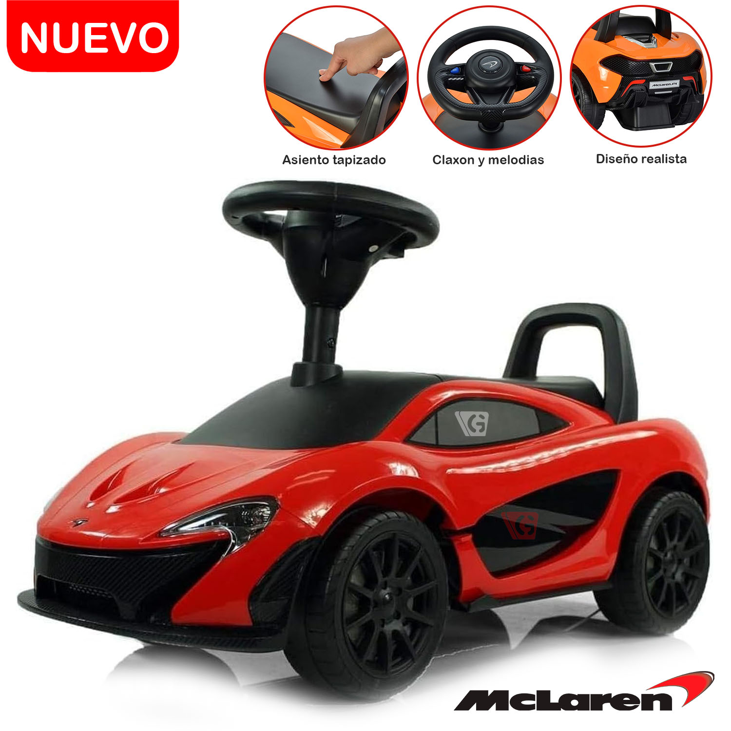 Correpasillos Mclaren Licenciado Rojo