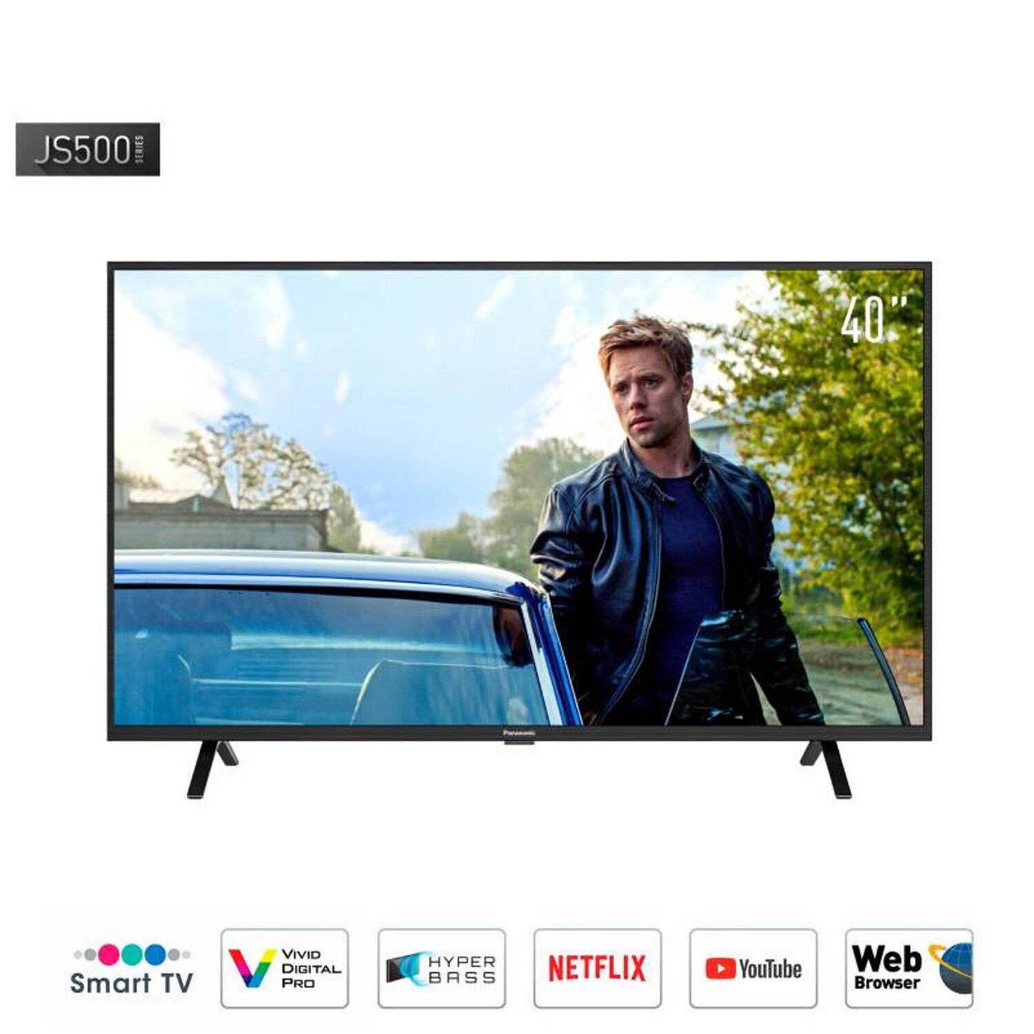 Televisor Panasonic 40 Smart Full HD TC-40JS500P - Negro