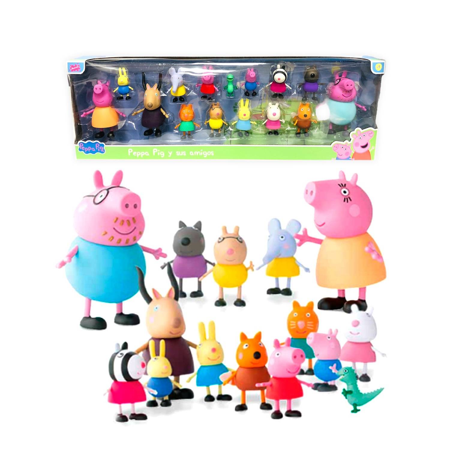 Set De Peppa Pig 15 Personajes