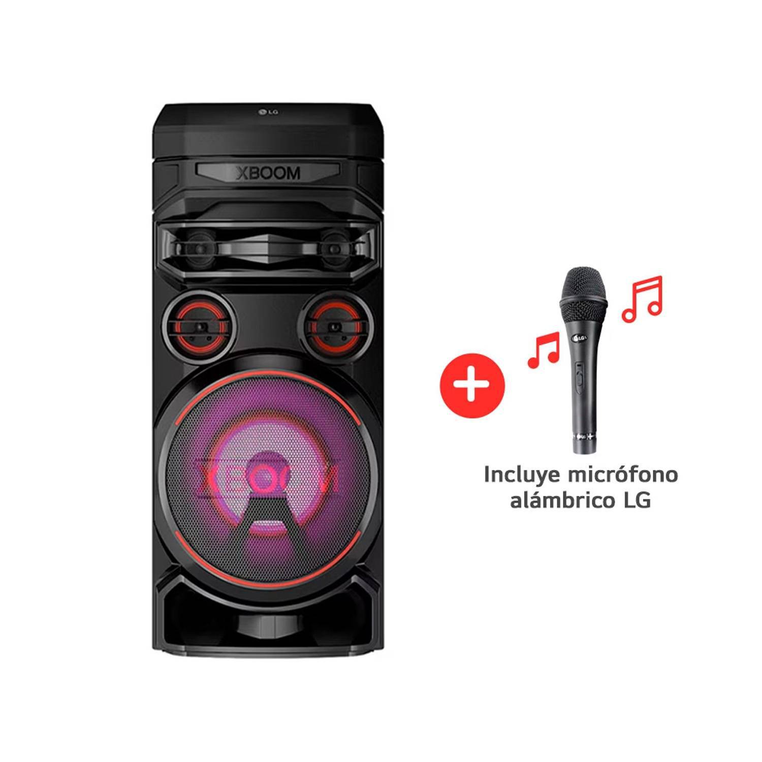 Torre de Sonido LG XBOOM con Bluetooth y Karaoke RNC7