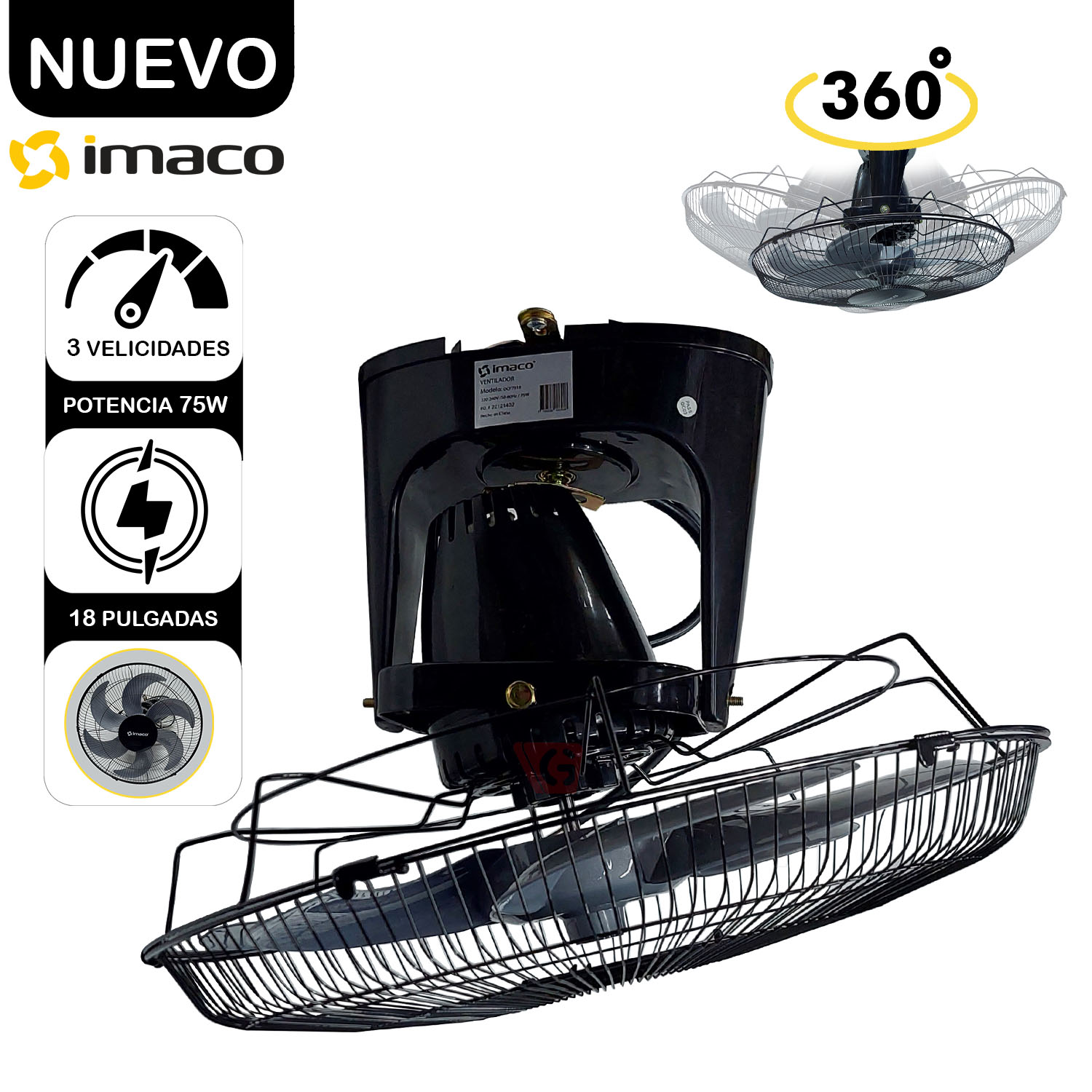 Ventilador Orbital de Techo OCF7919