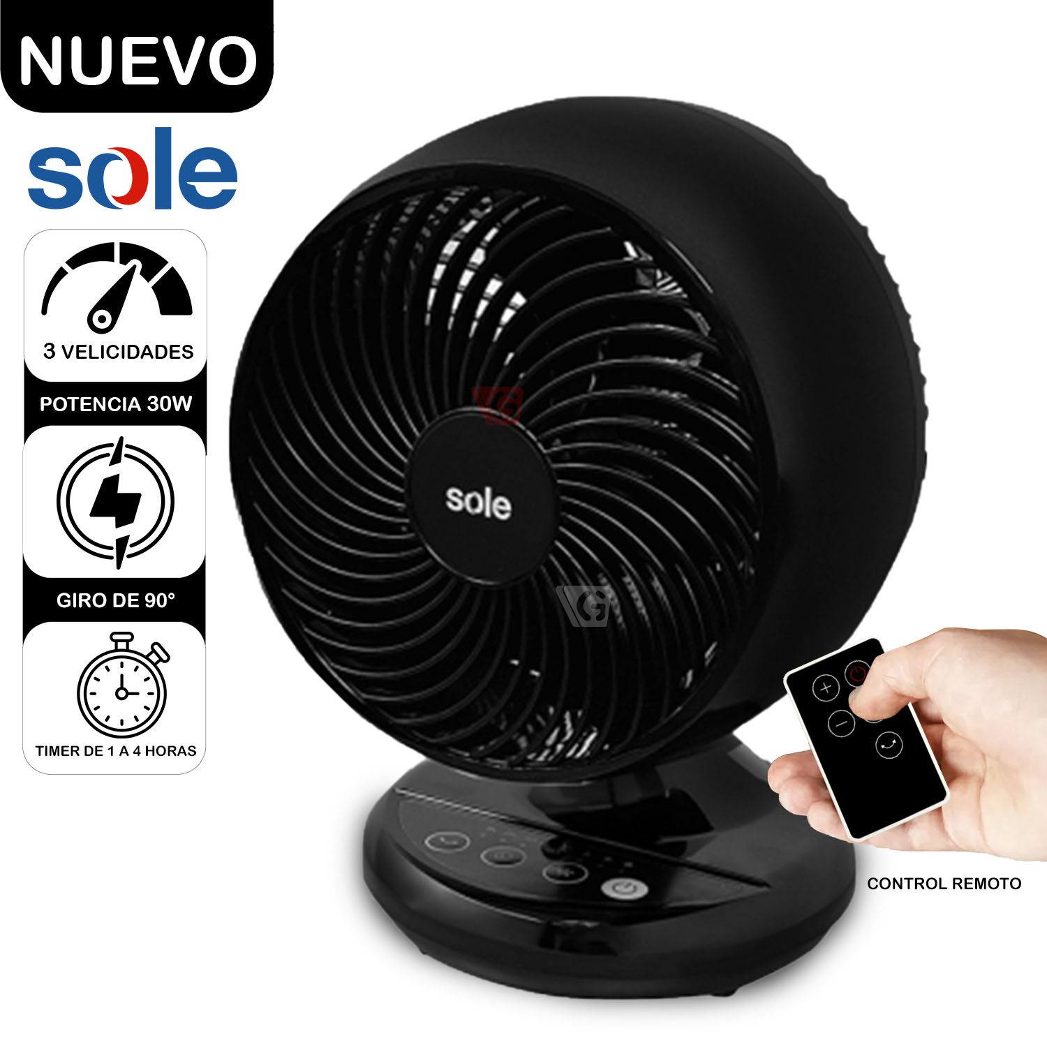 Ventilador de Aire Turbomax Sobre Mesa