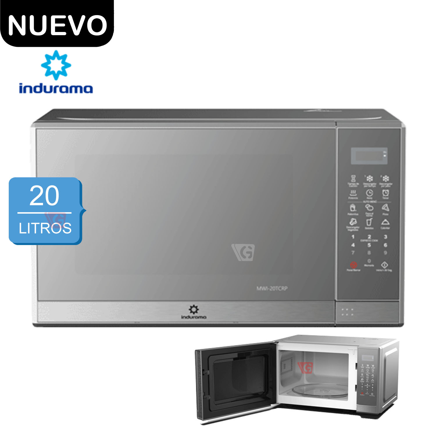 Horno Microondas  MWI-20TCRP  20Lts