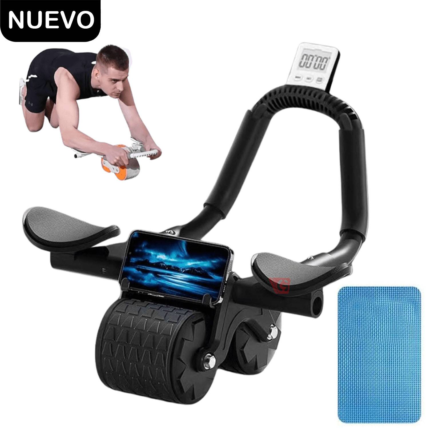 Rueda de Abdominales Fortalece tu abdomen,  Negro