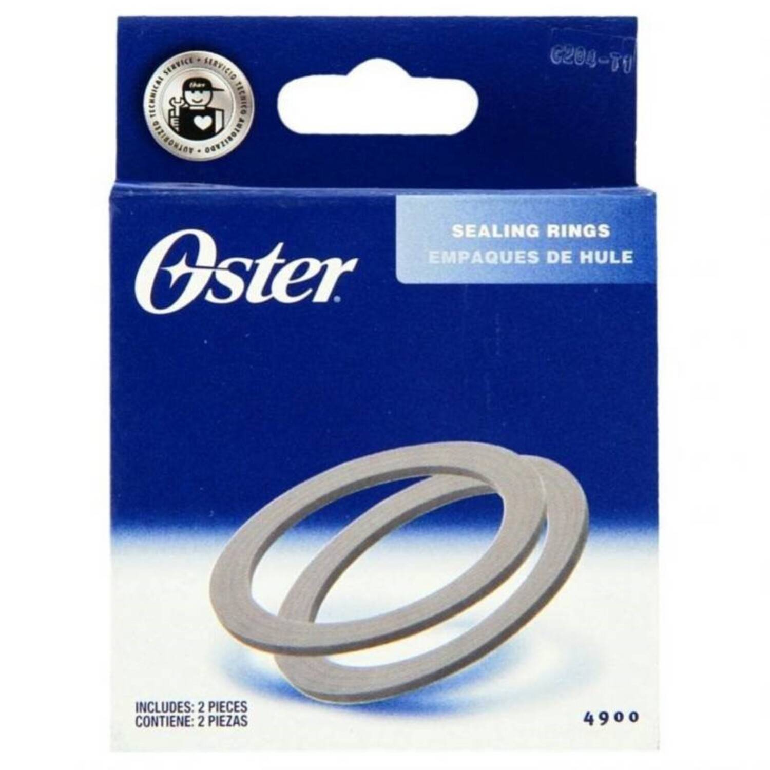 Anillo de Goma Oster Set 2und en Caja 4900011 Gris