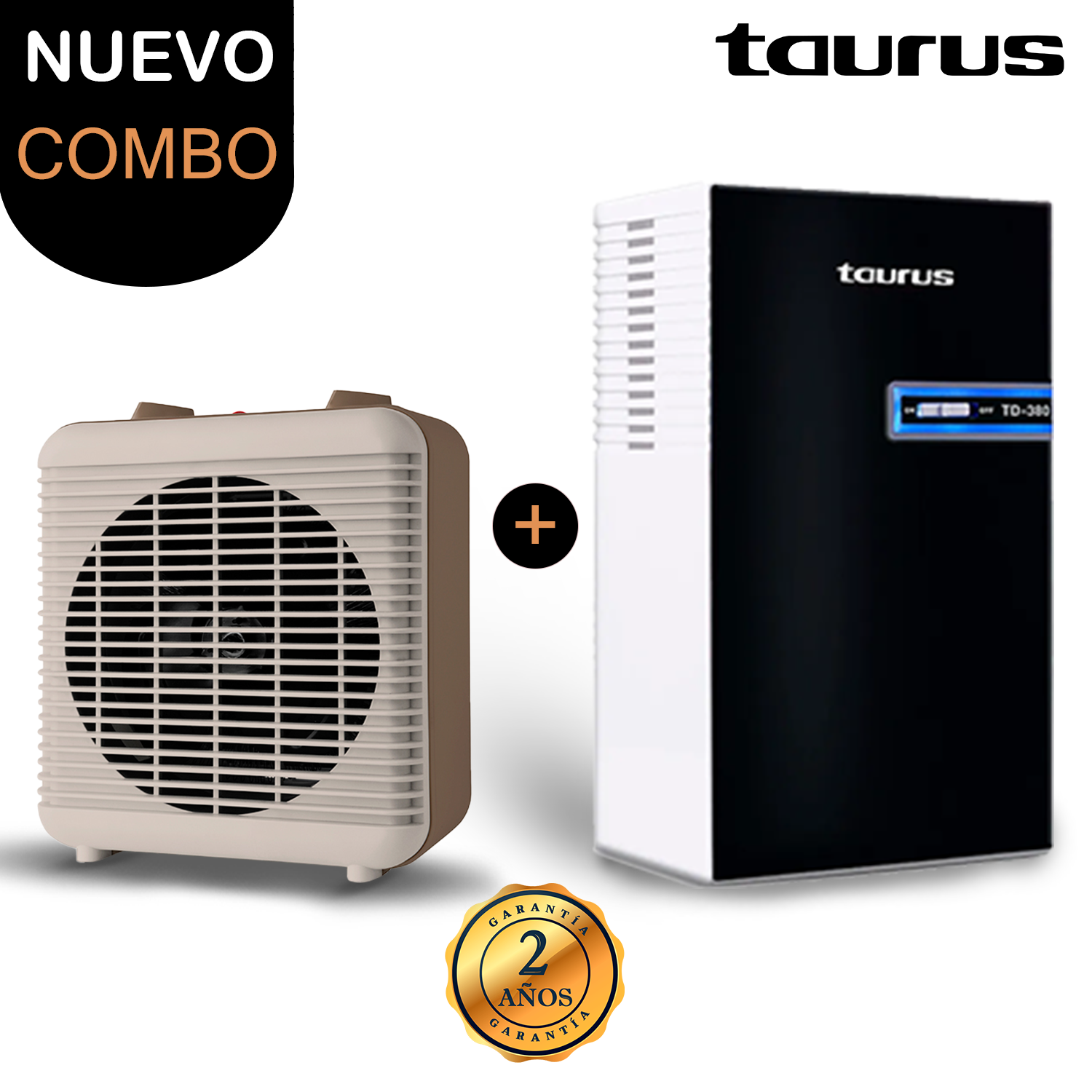 Deshumedecedor  TD-380 65W + Calefactor S2000 2Vel. 2000W