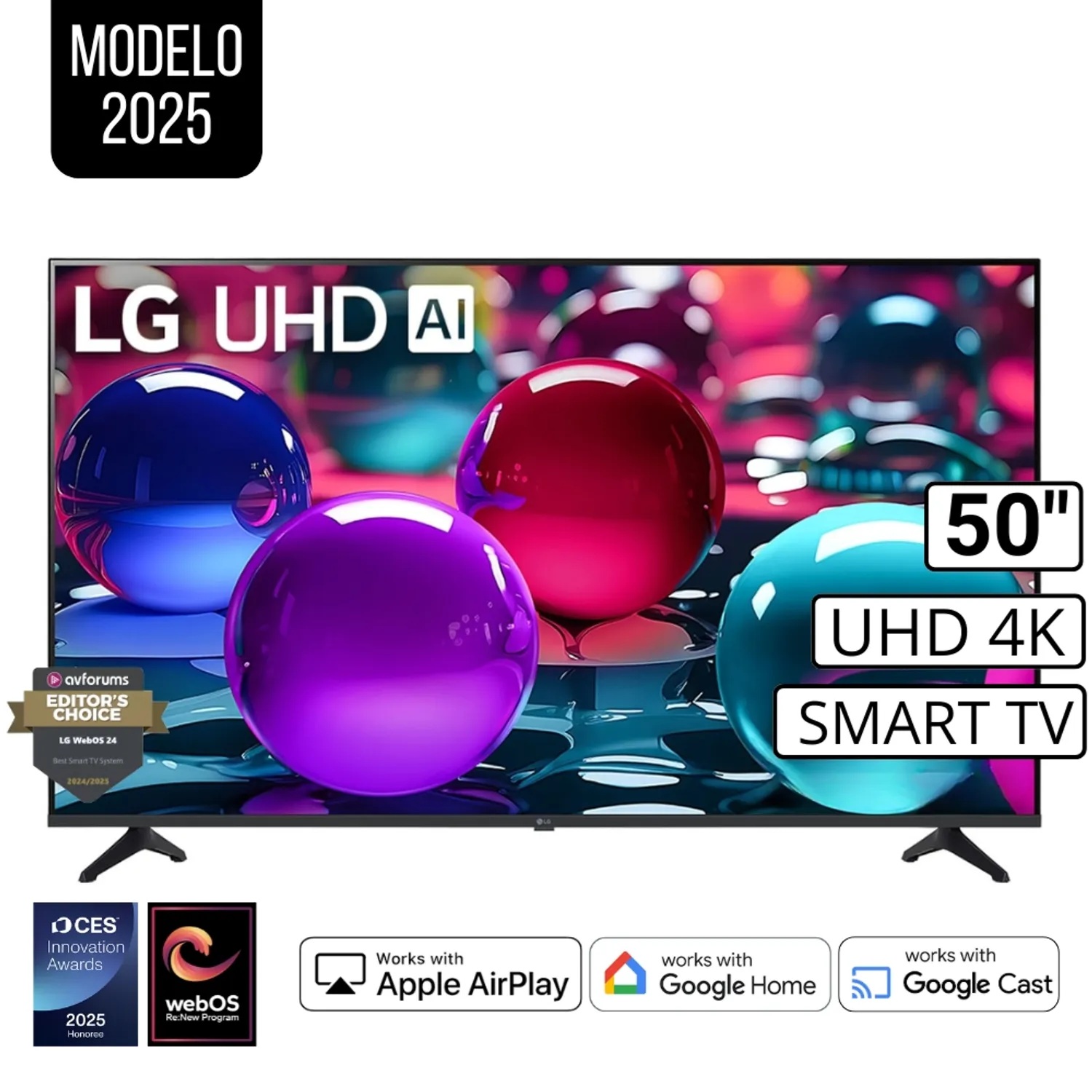 Televisor 50 Lg Uhd 4k Thinq Ai 50UA7300PSB 2025